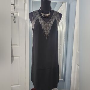 H & M black beaded dress. Size 8